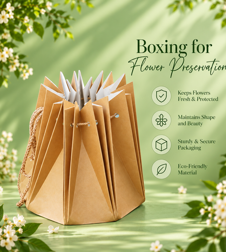 Boxing for Flower Preservation صندوق حماية الزهور