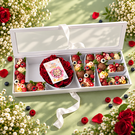 Luxury White LOVE Gift Box صندوق هدايا LOVE الأبيض الفاخر