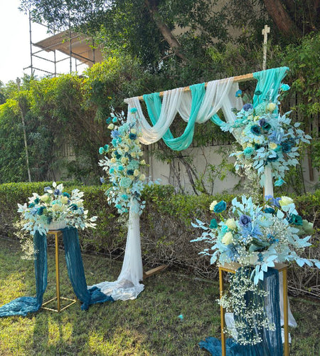 Tiffany wedding arch