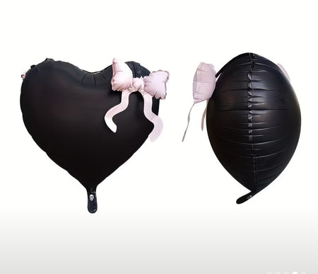 Balloons "Heart with bows" (5 pis)