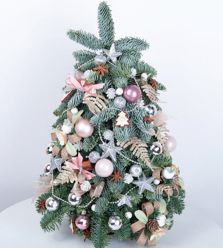 Handmade/Live Christmas tree(40sm)