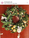 Handmade New Year's wreath (45/50cm) / عيد الميلاد