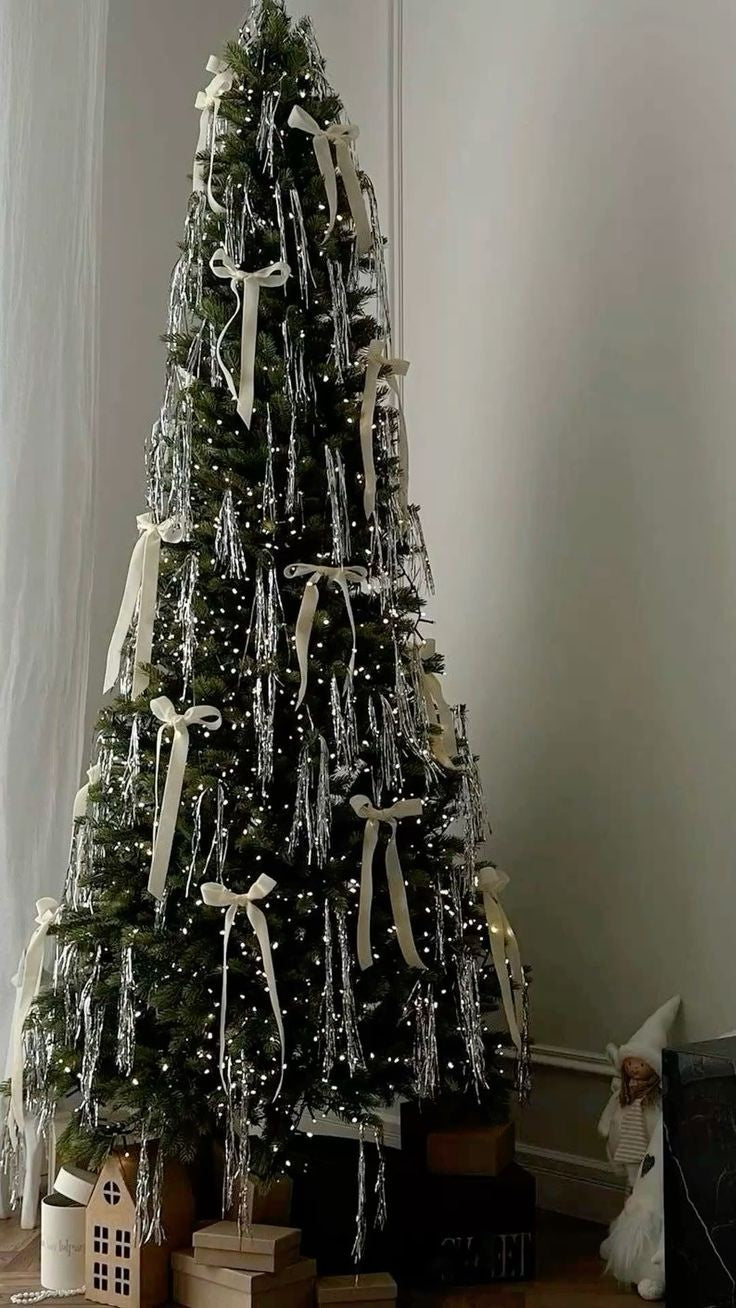 New Year's decoration of an artificial spruce tree (220 cm) / عيد الميلاد