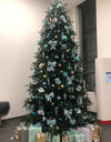 New Year's decoration of an artificial spruce tree (220 cm) / عيد الميلاد