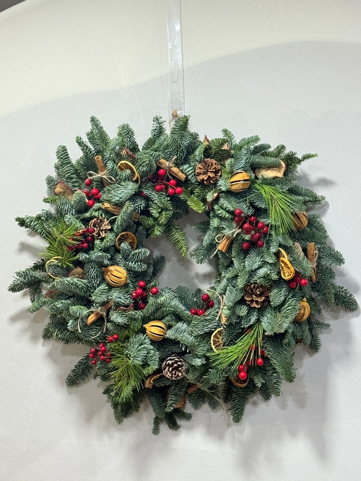 Handmade New Year's wreath (45/50cm) / عيد الميلاد