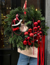Handmade New Year's wreath (50/55cm) / عيد الميلاد