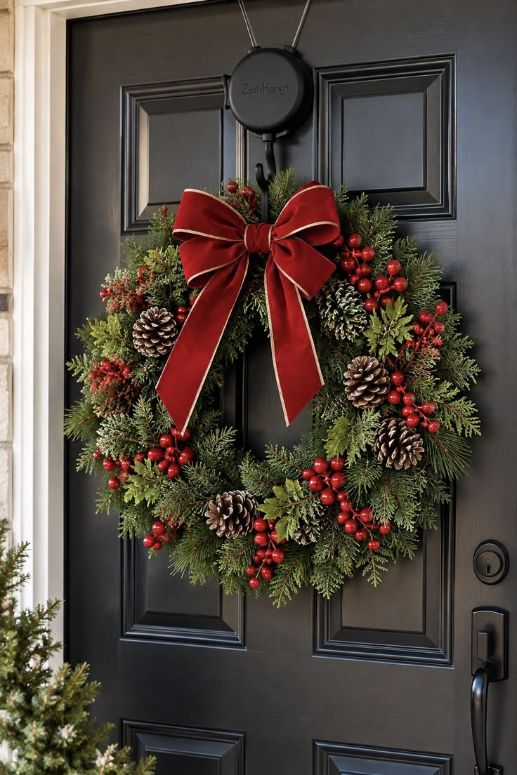 Handmade New Year's wreath (50/55cm) / عيد الميلاد