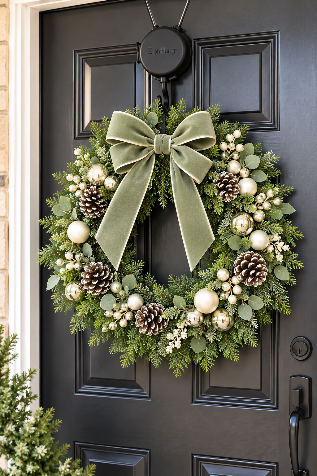 Handmade New Year's wreath (50/55cm) / عيد الميلاد