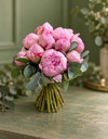 Pink Peony Bridal Bouquet / باقة العروس من الفاوانيا الوردية
