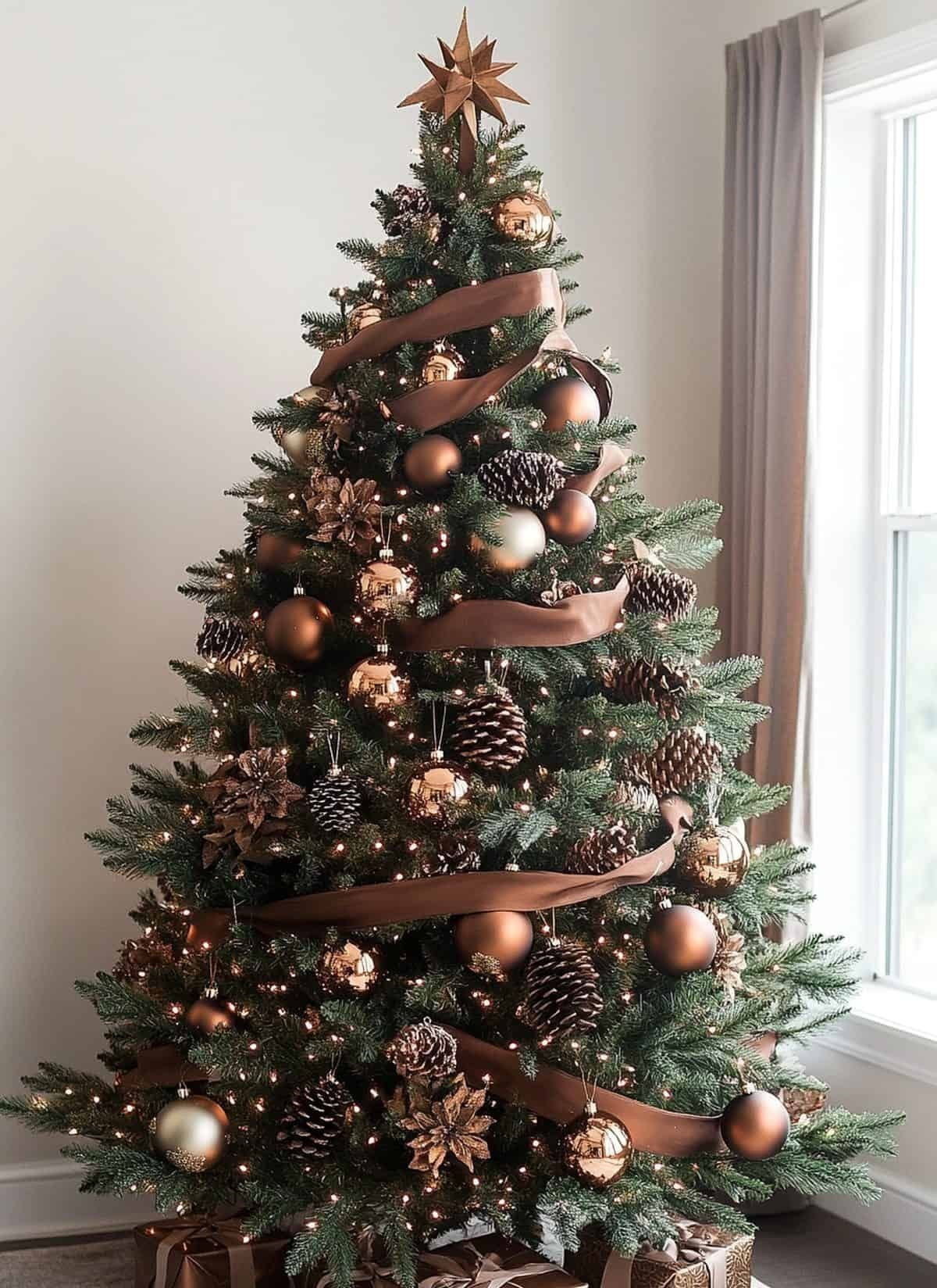 New Year's decorations with fresh tree(from...)