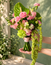 Blushing Harmony Bridal Bouquet باقة العروس التناغم الوردي