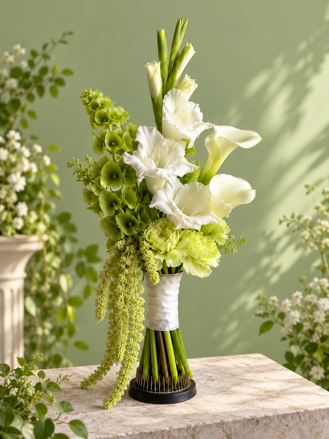 Emerald Serenity Bridal Bouquet / باقة العروس الصفاء الزمردي