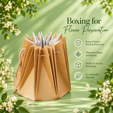 Boxing for Flower Preservation صندوق حماية الزهور