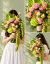Blushing Harmony Bridal Bouquet باقة العروس التناغم الوردي