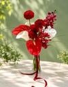 Luxury Red Bridal Bouquet / باقة العروس الفاخرة