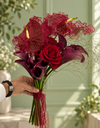 Burgundy Passion Bridal Bouquet /  باقة العروس الشغف العنابي