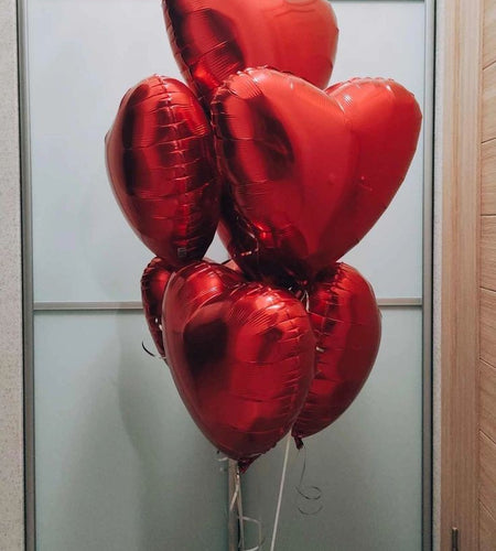 Balloons red heart (1pis)