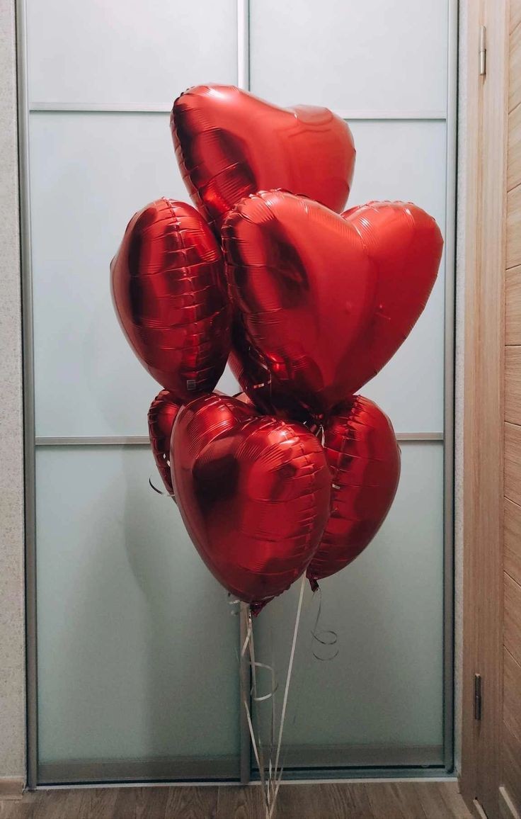 Balloons red heart (1pis)