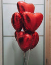 Red Heart Balloons / بالونات القلب الأحمر