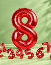 Foil Number Balloons بالونات أرقام من الفويل