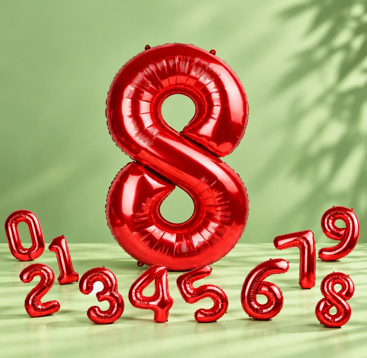 Foil Number Balloons بالونات أرقام من الفويل
