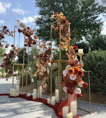 Terracotta wedding arc