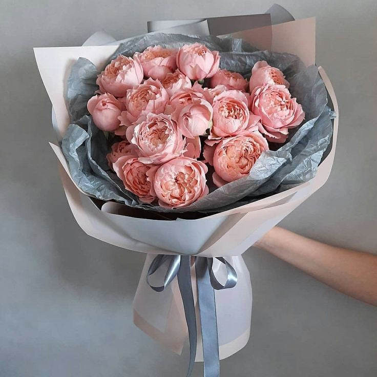 Piones bebe rose (9pis)