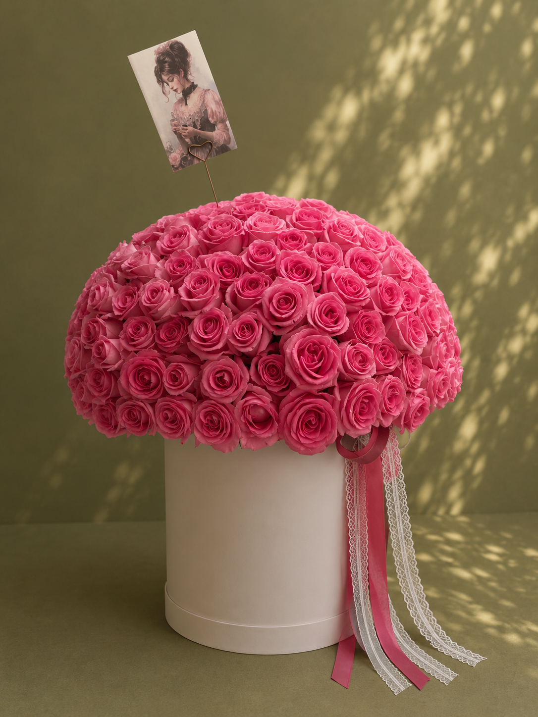 251 Pink roses / 251 وردة وردية