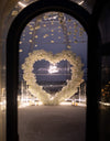 Heart arch in white