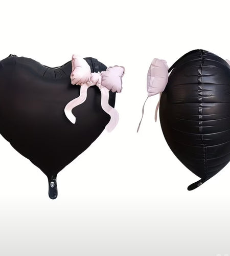 Balloons "Heart with bows" (5 pis)