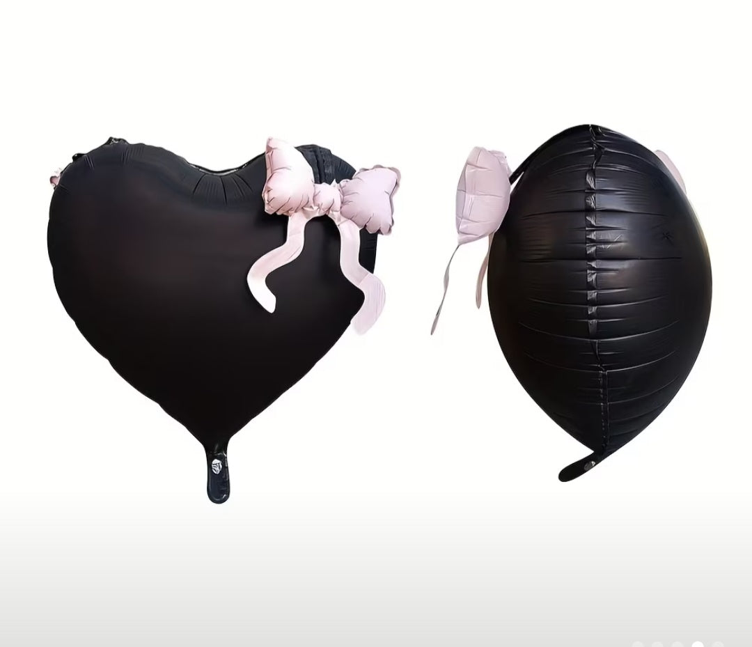 Balloons "Heart with bows" (5 pis)