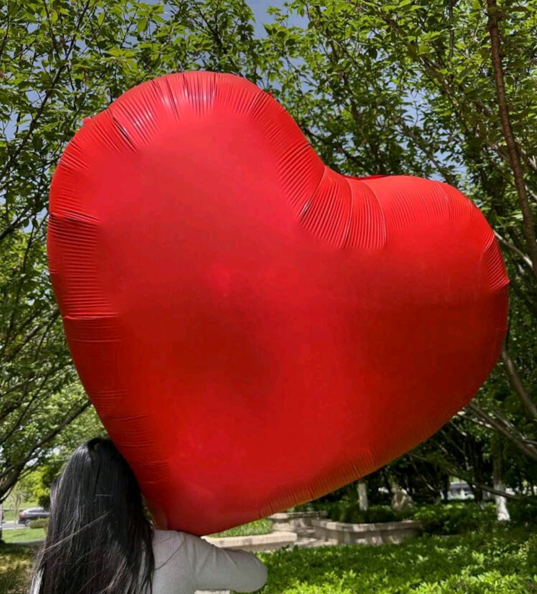 Big heart balloons