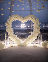 Heart arch in white