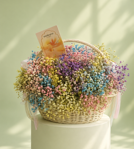 Rainbow gypsophila 45