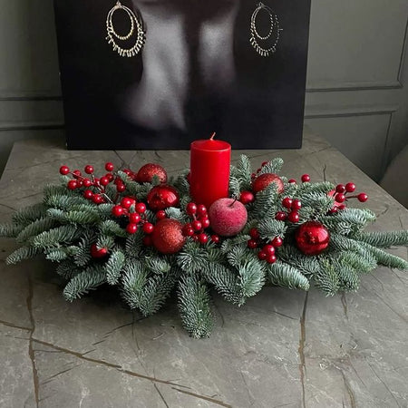 Christmas table decor