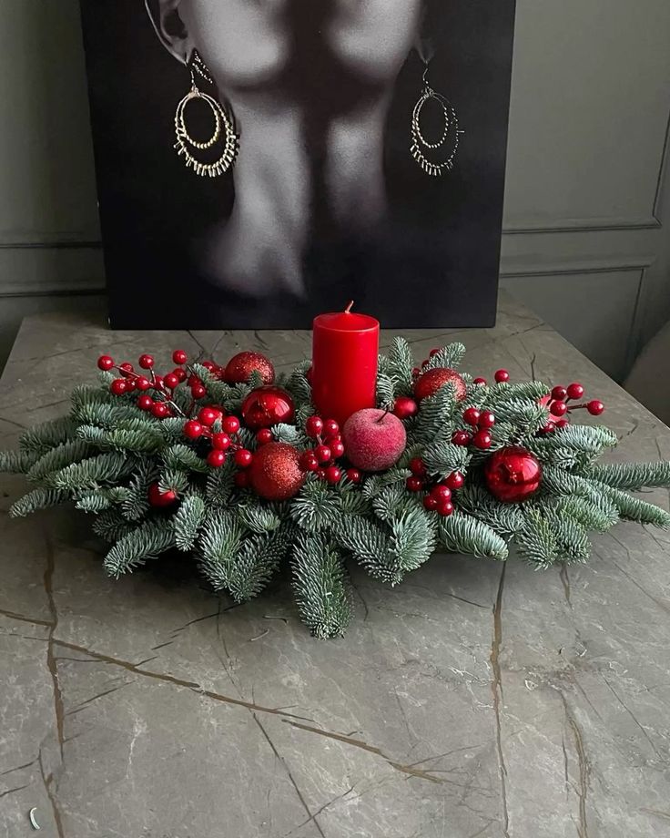 Christmas table decor