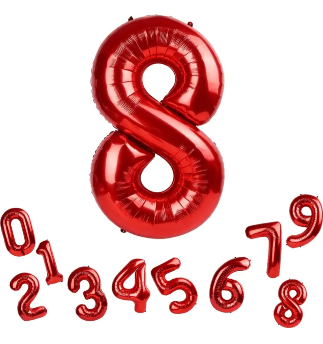 Digital balloons (red)