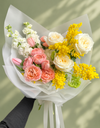 Spring bouquet with Mimosa / باقة ربيعية مع زهرة الميموزا
