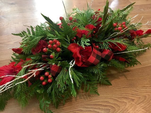 Christmas table decor