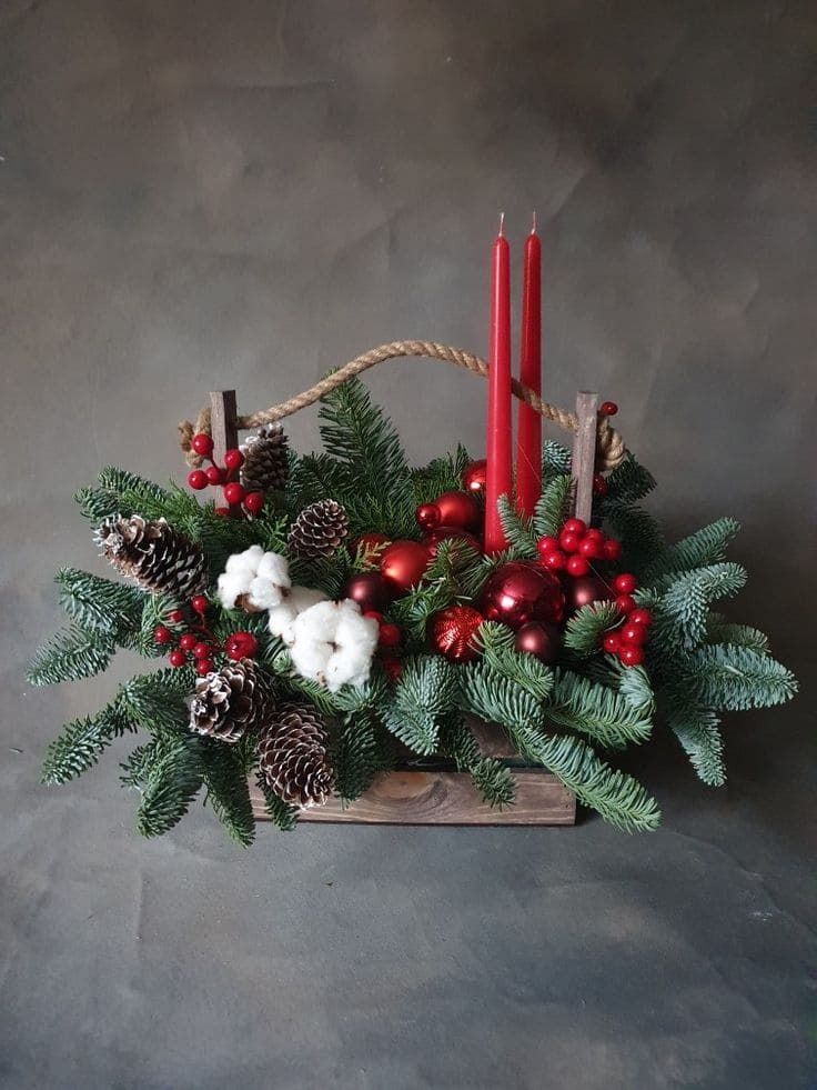 Christmas table decor
