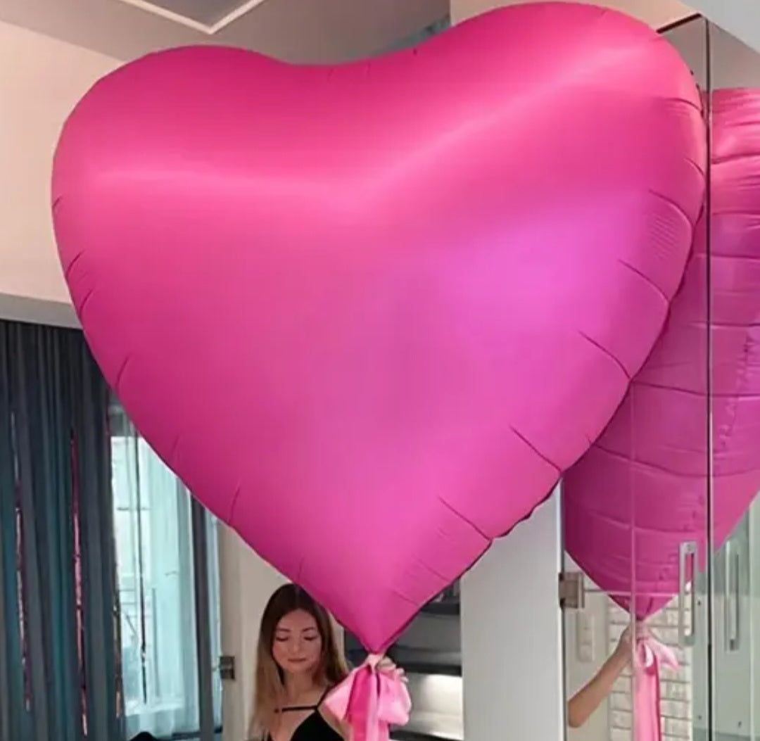 Big heart balloons