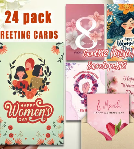 Postcard with 8 March