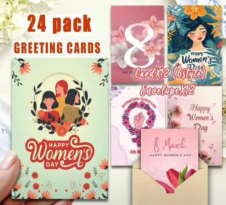 Postcard with 8 March