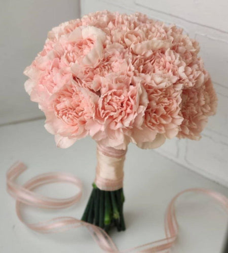 Bridal bouquet pink / باقة زفاف كلاسيكية باللون الوردي